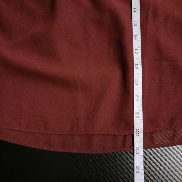 Banana Republic Deep Wine Adjustable Straps Lined Blouse Size XS Runs - Picture 12 of 12